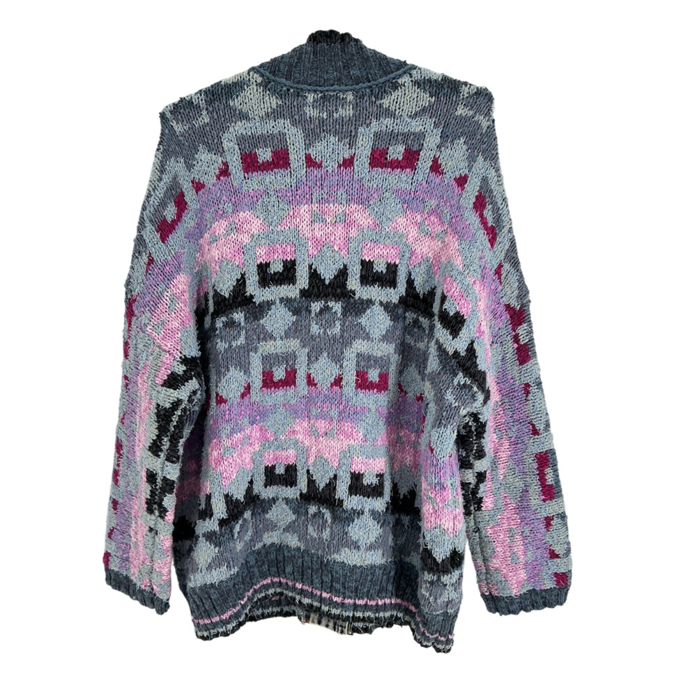 Free People Cozy Multicolor Bluebell Cardigan Size XS - Picture 3 of 4